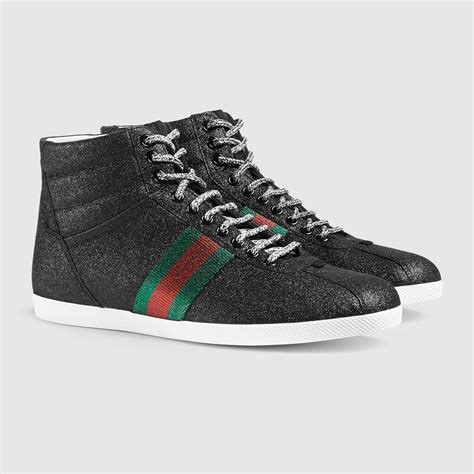 gucci mens glitter sneakers|Gucci glitter web sneakers.